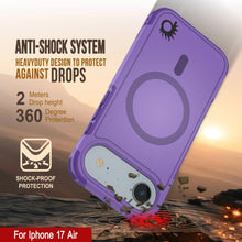 Charger l&#39;image dans la galerie, Punkcase iPhone 17 Air Case, [Spartan 2.0 Series] Couverture lourde robuste claire avec protecteur d&#39;écran intégré [Purple]
