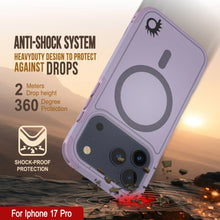 Charger l&#39;image dans la galerie, Punkcase iPhone 17 Pro Case, [Spartan 2.0 Series] Couverture lourde robuste claire avec protecteur d&#39;écran intégré [Lilac]
