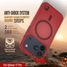 Charger l&#39;image dans la galerie, Punkcase iPhone 17 Pro Case, [Spartan 2.0 Series] Couverture lourde robuste claire avec protecteur d&#39;écran intégré [rouge]
