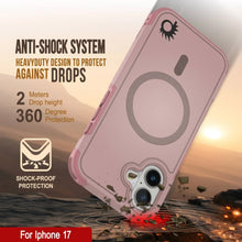 Charger l&#39;image dans la galerie, Punkcase iPhone 17 Case, [Spartan 2.0 Series] Couverture lourde robuste claire avec protecteur d&#39;écran intégré [rose]
