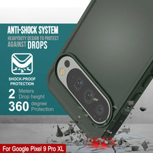 Charger l&#39;image dans la galerie, Punkcase Google Pixel 9 Pro XL Case, [Spartan 2.0 Series] Couverture lourde robuste claire avec protecteur d&#39;écran intégré [vert foncé]
