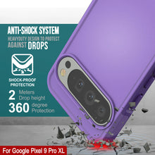 Charger l&#39;image dans la galerie, Punkcase Google Pixel 9 Pro XL Case, [Spartan 2.0 Series] Couverture lourde robuste claire avec protecteur d&#39;écran intégré [Purple]
