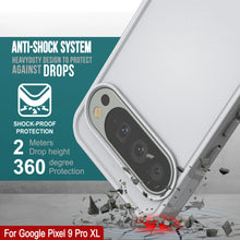 Charger l&#39;image dans la galerie, Punkcase Google Pixel 9 Pro XL Case, [Spartan 2.0 Series] Couverture lourde robuste claire avec protecteur d&#39;écran intégré [blanc]
