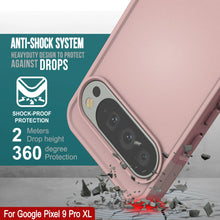 Charger l&#39;image dans la galerie, Punkcase Google Pixel 9 Pro XL Case, [Spartan 2.0 Series] Couverture lourde robuste claire avec protecteur d&#39;écran intégré [rose]
