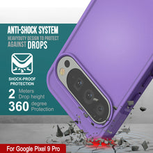 Charger l&#39;image dans la galerie, Punkcase Google Pixel 9 Pro Case, [Spartan 2.0 Series] Couverture lourde robuste claire avec protecteur d&#39;écran intégré [Purple]
