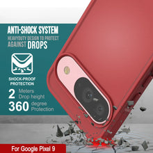 Charger l&#39;image dans la galerie, Punkcase Google Pixel 9 Case, [Spartan 2.0 Series] Couverture lourde robuste claire avec protecteur d&#39;écran intégré [rouge]
