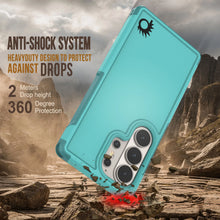 Load image into Gallery viewer, PunkCase Coque pour Galaxy S26 Ultra [Série Spartan 2.0] Coque transparente robuste et résistante [Bleu clair]
