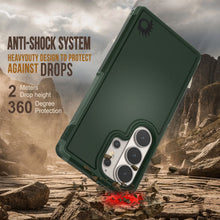 Load image into Gallery viewer, PunkCase Coque pour Galaxy S26 Ultra [Série Spartan 2.0] Coque transparente robuste et résistante [Vert foncé]
