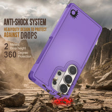 Load image into Gallery viewer, PunkCase Coque pour Galaxy S26 Ultra [Série Spartan 2.0] Coque transparente robuste et résistante [Violet]
