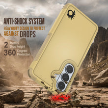 Load image into Gallery viewer, PunkCase Coque pour Galaxy S26 [Série Spartan 2.0] Coque transparente robuste et résistante [Jaune]

