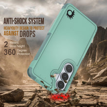 Load image into Gallery viewer, PunkCase Coque pour Galaxy S26 [Série Spartan 2.0] Coque transparente robuste et résistante [Bleu sarcelle]
