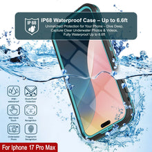 Load image into Gallery viewer, Étui IP68 imperméable iPhone 17 Pro Max, Punkcase [Teal] [série StudStar] [Slim Fit]
