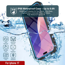 Load image into Gallery viewer, Étui IP68 imperméable iPhone 17, Punkcase [Bleu clair] [série StudStar] [Slim Fit] [Dirtoproof]
