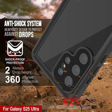 Load image into Gallery viewer, Galaxy S25 Ultra Imperproof Case Punkcase Studstar noir mince 6,6 pieds sous-marine IP68 Choc / neige
