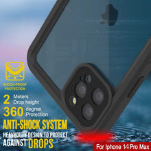 Load image into Gallery viewer, Products iPhone 14 Pro Max Waterproof Case, Punkcase [Extreme Series] Armor Cover W/ Built In Screen Protector [Light Blue] (Color in image: Black)
