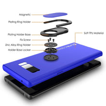 Load image into Gallery viewer, Galaxy Note 8 Case, Punkcase Magnetix Protective TPU Cover W/ Kickstand, Screen Protector [Blue] (Color in image: black)
