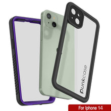 Load image into Gallery viewer, iPhone 14  Waterproof Case, Punkcase [Extreme Series] Armor Cover W/ Built In Screen Protector [Purple] (Color in image: Light Green)
