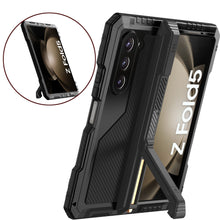 Load image into Gallery viewer, Coque métallique pour Galaxy Z Fold5, protecteur robuste de qualité militaire, couverture intégrale rigide [rose].
