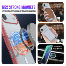 Charger l'image dans la galerie, Punkcase iPhone 17 Air Magnetic Wireless Charging Case [Clearmag Series] [Red]
