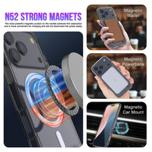 Charger l'image dans la galerie, Punkcase iPhone 17 Pro Max Magnetic Wireless Charging Case [ClearMag Series] [Black]
