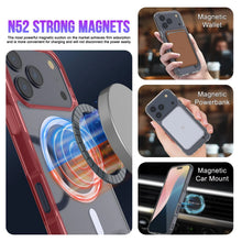 Charger l'image dans la galerie, Punkcase iPhone 17 Pro Max Magnetic Wireless Charging Case [ClearMag Series] [Red]
