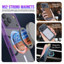Charger l'image dans la galerie, Punkcase iPhone 17 Pro Magnetic Wireless Charging Case [Clearmag Series] [Purple]
