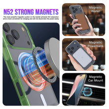Charger l'image dans la galerie, Punkcase iPhone 17 Pro Magnetic Wireless Charging Case [Clearmag Series] [Green]
