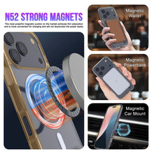 Charger l'image dans la galerie, Punkcase iPhone 17 Pro Magnetic Wireless Charging Case [Clearmag Series] [Gold]
