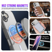 Charger l'image dans la galerie, Punkcase iPhone 17 Magnetic Wireless Charging Case [Clearmag Series] [Black]

