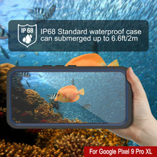 Load image into Gallery viewer, Google Pixel 9 Pro XL Basoproofuil, Punkcase [Extreme Series] Couverture d&#39;armure avec protecteur d&#39;écran intégré [Navy Blue]
