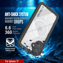 Charger l&#39;image dans la galerie, Étui imperméable de l&#39;iPhone 17, Punkcase [Extreme Series] Couverture d&#39;armure avec protecteur d&#39;écran intégré [Navy Blue]
