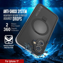 Charger l&#39;image dans la galerie, Coque étanche pour iPhone 17 [Série Kickstud 2.0] Housse de protection IP68 avec protecteur d&#39;écran et béquille [Blanc]
