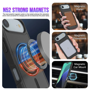 Punkcase iPhone 17 Air Case, [Spartan 2.0 Series] Couverture lourde robuste claire avec protecteur d'écran intégré [noir]