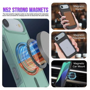 Punkcase iPhone 17 Air Case, [Spartan 2.0 Series] Couverture lourde robuste claire avec protecteur d'écran intégré [Teal]