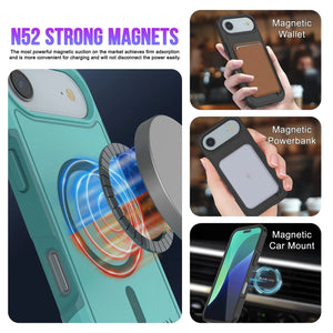 Punkcase iPhone 17 Air Case, [Spartan 2.0 Series] Couverture lourde robuste claire avec protecteur d'écran intégré [bleu]