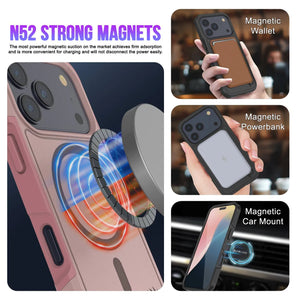 Punkcase iPhone 17 Pro Max Case, [Spartan 2.0 Series] Couverture lourde robuste claire avec protecteur d'écran intégré [Pink]