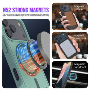 Punkcase iPhone 17 Pro Max Case, [Spartan 2.0 Series] Couverture lourde robuste claire avec protecteur d'écran intégré [Teal]