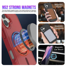 Charger l&#39;image dans la galerie, Punkcase iPhone 17 Case, [Spartan 2.0 Series] Couverture lourde robuste claire avec protecteur d&#39;écran intégré [rouge]
