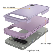 Charger l&#39;image dans la galerie, Punkcase Google Pixel 9 Pro XL Case, [Spartan 2.0 Series] Couverture lourde robuste claire avec protecteur d&#39;écran intégré [Magenta]
