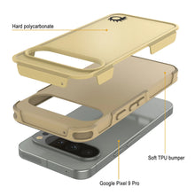 Charger l&#39;image dans la galerie, Punkcase Google Pixel 9 Pro Case, [Spartan 2.0 Series] Couverture robuste robuste claire avec protecteur d&#39;écran intégré [jaune]
