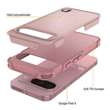 Charger l&#39;image dans la galerie, Punkcase Google Pixel 9 Case, [Spartan 2.0 Series] Couverture lourde robuste claire avec protecteur d&#39;écran intégré [rose]
