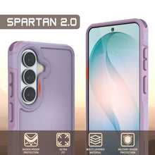 Load image into Gallery viewer, PunkCase Coque pour Galaxy S26+ Plus [Série Spartan 2.0] Coque transparente robuste et résistante [Lilas]
