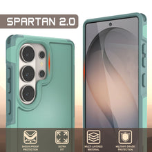 Charger l'image dans la galerie, PunkCase Coque pour Galaxy S26 Ultra [Série Spartan 2.0] Coque transparente robuste et résistante [Bleu sarcelle]
