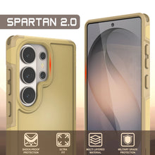 Load image into Gallery viewer, PunkCase Coque pour Galaxy S26 Ultra [Série Spartan 2.0] Coque transparente robuste et résistante [Jaune]
