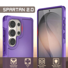 Load image into Gallery viewer, PunkCase Coque pour Galaxy S26 Ultra [Série Spartan 2.0] Coque transparente robuste et résistante [Violet]
