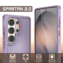 Load image into Gallery viewer, PunkCase Coque pour Galaxy S26 Ultra [Série Spartan 2.0] Coque transparente robuste et résistante [Lilas]
