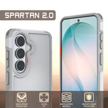 Load image into Gallery viewer, PunkCase Coque pour Galaxy S26 [Série Spartan 2.0] Coque transparente robuste et résistante [Blanc]

