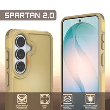 Load image into Gallery viewer, PunkCase Coque pour Galaxy S26 [Série Spartan 2.0] Coque transparente robuste et résistante [Jaune]
