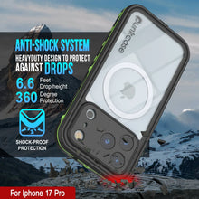 Load image into Gallery viewer, Étui IP68 imperméable iPhone 17 Pro, punkcase [vert clair] [série StudStar] [Slim Fit] [Dirtoproof]
