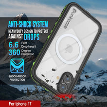 Load image into Gallery viewer, Étui IP68 imperméable iPhone 17, Punkcase [vert clair] [série StudStar] [Slim Fit] [Dirtoproof]
